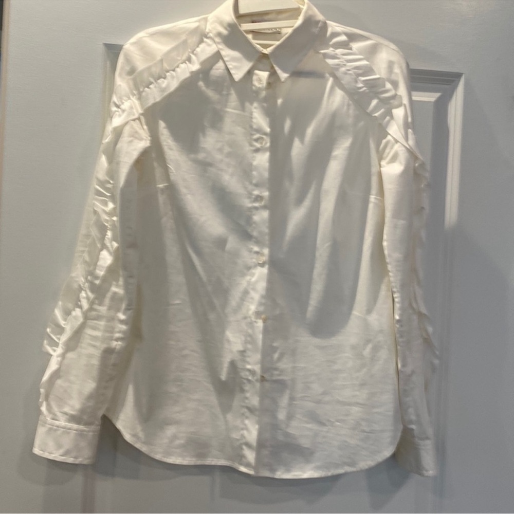 Valentino White Long Sleeve Top